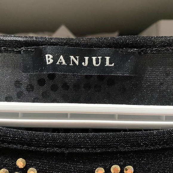 Two Piece Gold/Black Mesh Outfit - Picture 6 of 8